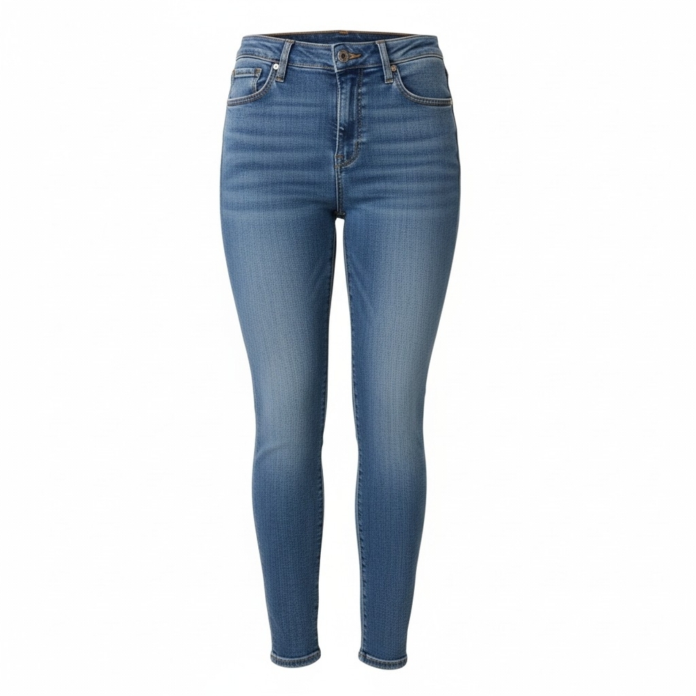 Good American Light-Medium Blue High-Rise Skinny Jeans